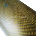 Tela de cuero de fibra de carbono con brillo cubierto de tpu impermeable