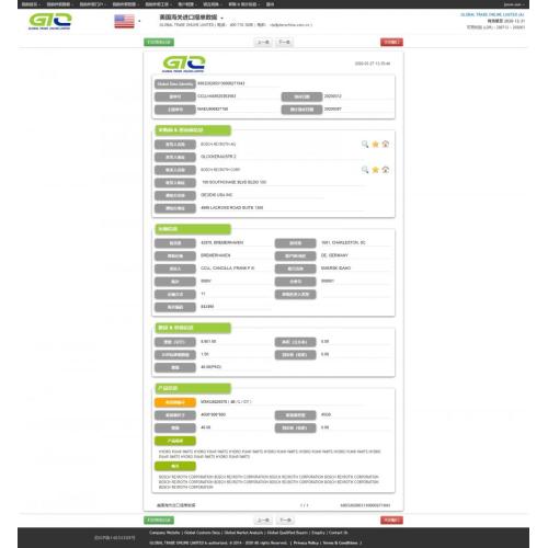 Pump USA Import Data Sample