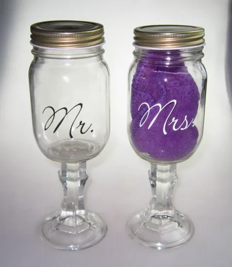 New design 350ml redneck wine glass with straw