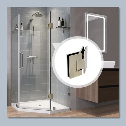 Adjustable Tempered Glass 135° Glass to Glass Hinges