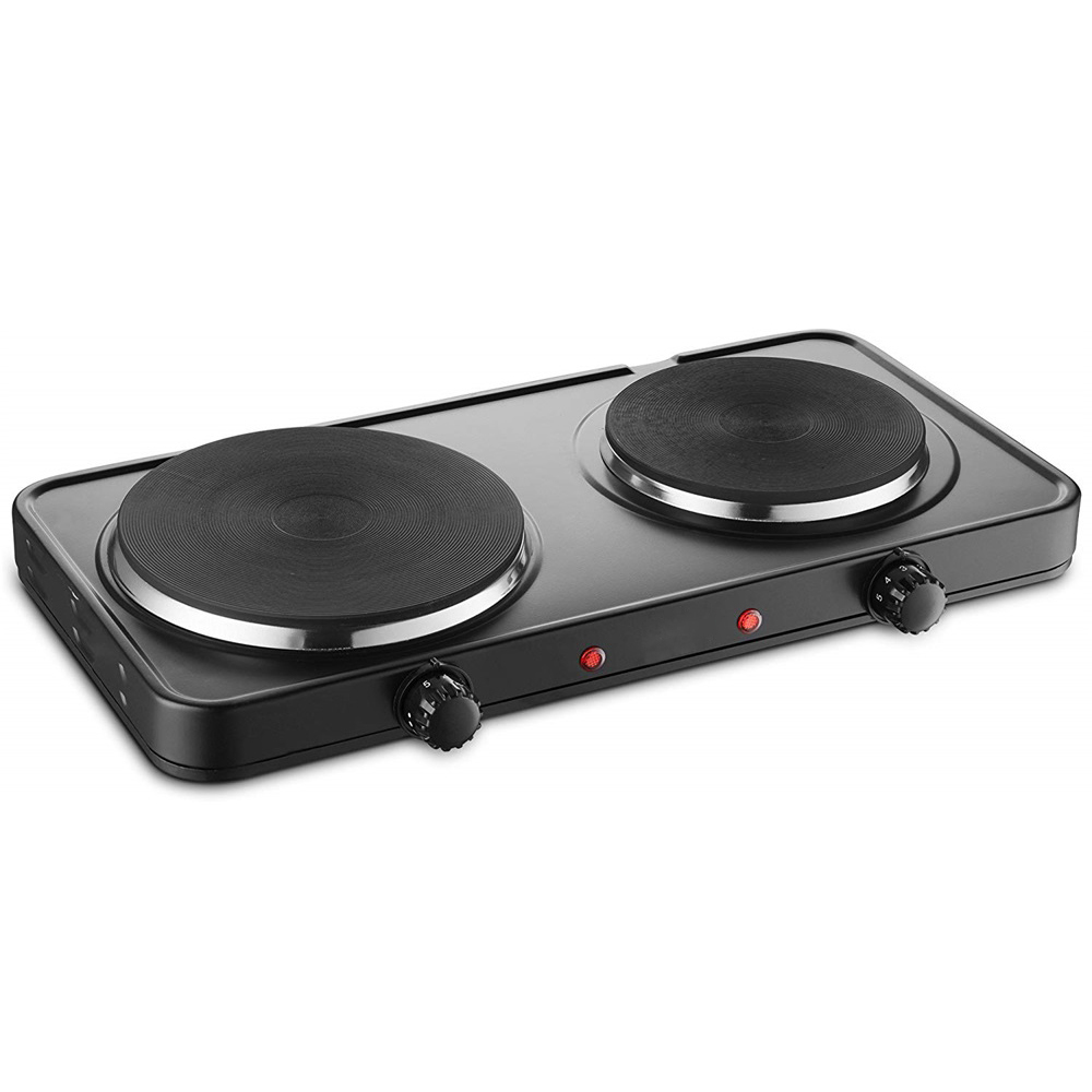 Конфорка двойная для готовки строительная. Cooker Mini Brock ep2000bk, 2500w, Electric, 2hobs, Black.