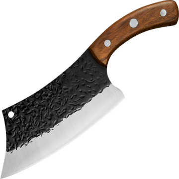 Meat Meat Helly Meat With Full Tang Wood Handle
