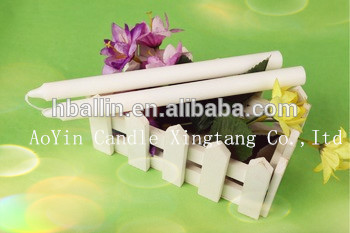 8pcs White stick candle of wax candle
