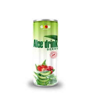 FDA BRC approval 30% organic canned aloe vera drink original taste 250ml