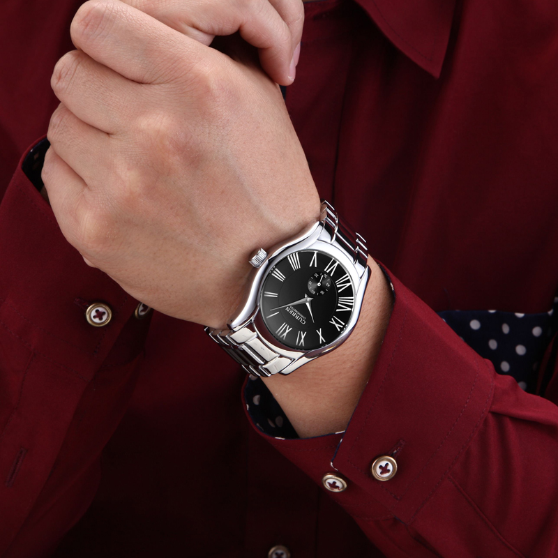 Curren Brand Stainless Steel Men Business Quartz Watches 
