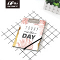 Custom today is the day style cute A5 clipboard binding loose leaf notebook hardcover diary