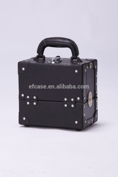LIGHT BLACK PAPERBOARD CARRYING COSMETIC MAKEUP CASE,BEAUTY CASE