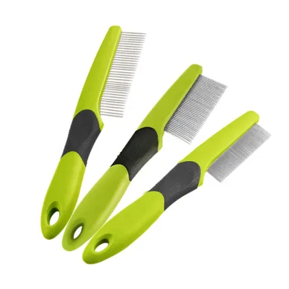 Cat Flea Comb Green Pet Dog Grooming Comb