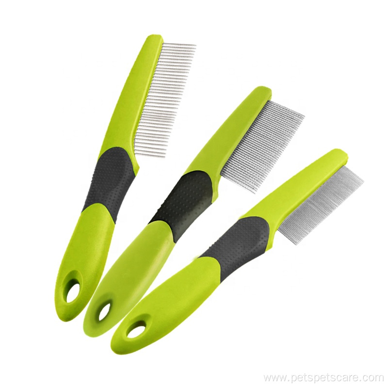 Cat Flea Comb Green Pet Dog Grooming Comb