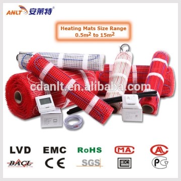 floor heating cables in heating system