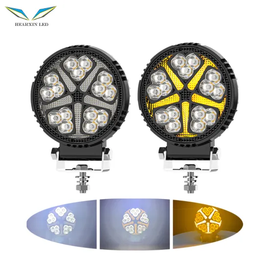 4 Inch Black Knight Round DRL Day Running Lights for ATV SUV 4X4 with White Yellow Flash LED