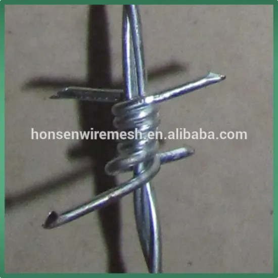 High quality low carbon steel Galvanized Barbed Wire (factory)