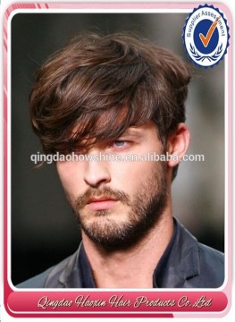 100% Brazilian human hair mens toupee cheaper hair toppers
