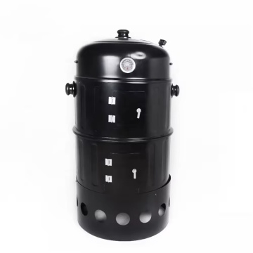 Outdoor Camping Garden BBQ Grill Steamer Barrel Barbecue Charcoal Smoker