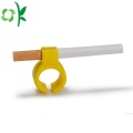 Moda Convenien fumar Silicone Anéis Cigarette Holder