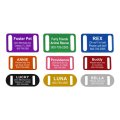 Slide-On Pet ID Tag Collar Tag 9 Colors