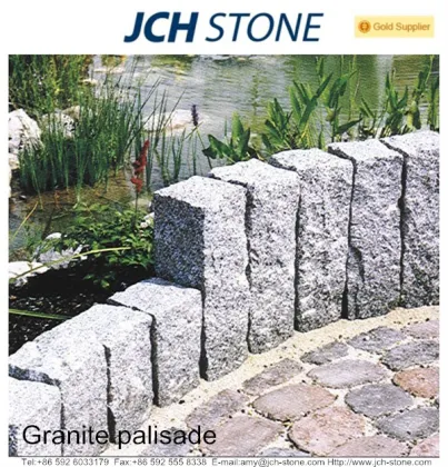 Natur garten Stein Palisade