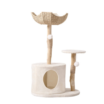 Natural Cat Scratching Post House All-in-One