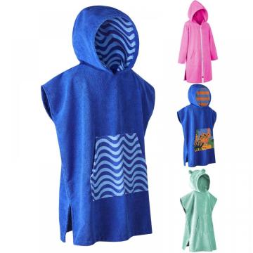 Surf Swimming Kids Kids Beach Cambio de toallas de poncho