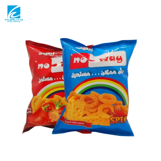 Custom Printed Inflatable Potato Chips Snack Food Packaging Plastic Bags