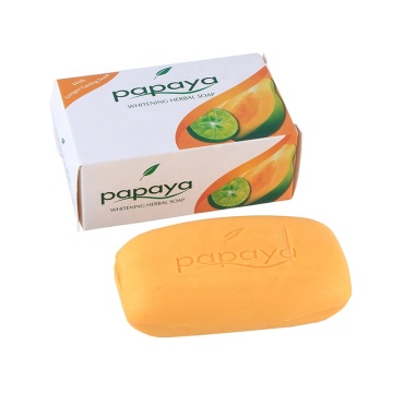 Low Price Wholesale Organic Papaya Whitening Herbal Soap 125g