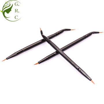 Dubbeländare Kosmetiska borstar Eyeliner Makeup Brush