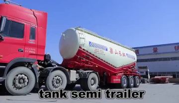 Lianghong Brand bulk cement tanker trailer tipper trailer