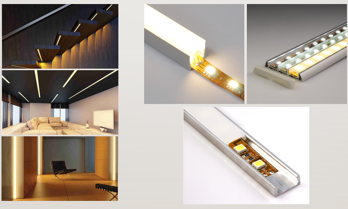 led linear light with circular corner led ceiling hanging linear light