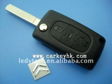 citroen xsara picasso remote car keys 307 3 buttons flip key trunk button CE0536 ID46 chip 433Mhz