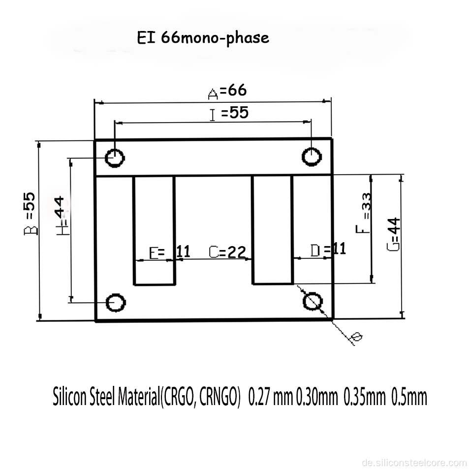 E &amp; I 240 Laminierungsgrad 470 0,5 mm Dicke