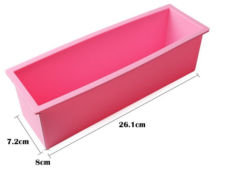 1.2L Silicone Soap Mold 3D Rectangular Fondant Cake Bread Loaf Chocolate Mould Christmas Baking Tools