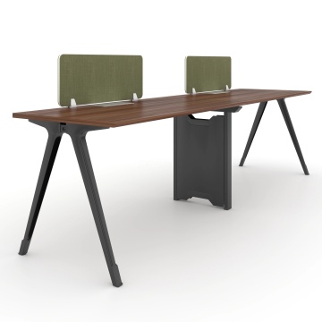 Guangzhou BERSON 4 Seat Office Desk with Cable Slot and Metal Legs