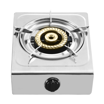 Home Kitchen High Quality Cooking Stainless Steel Cooktop 1 Burner Gas Cooker Stove