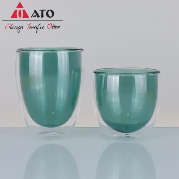 Heat Insulated Coffee Mug Double Wall Glass Cup