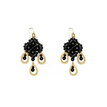 Great 1120-N Black pearl earring designs pearl earring