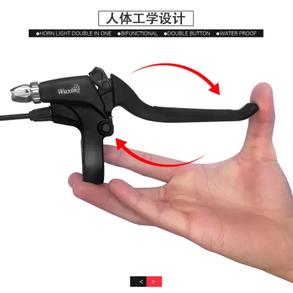 Electric bicycle power off brake handle