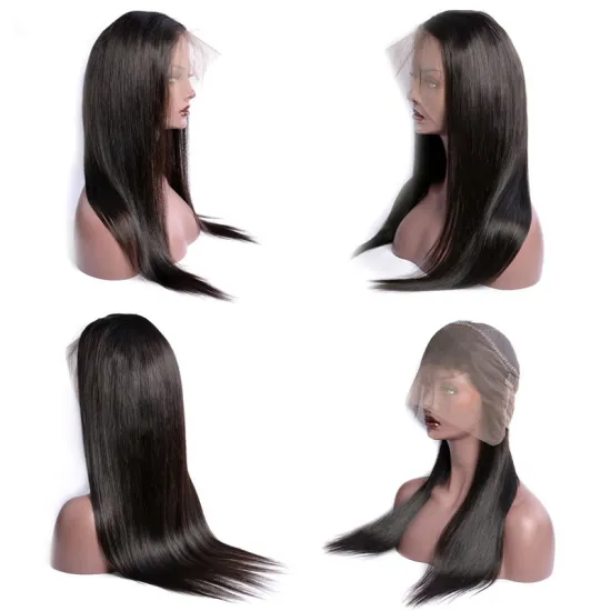 Wholesale Vendor Brazilian Virgin Human Hair Transparent Lace Frontal Wigs,100 Unprocessed Cuticles Aligned Full Lace Front Wigs
