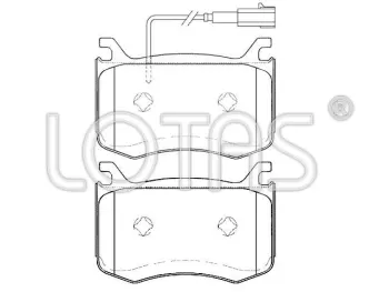 WVA22091 disc brake pad for GIULIA (952_)