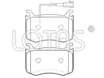 WVA22091 disc brake pad for GIULIA (952_)