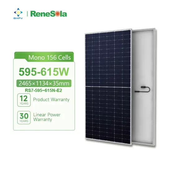 Renesola Solar Panels: Prices and Specifications for 595W, 600W, 605W, 610W, 615W Bifacial PV Modules with Monocrystalline Cells