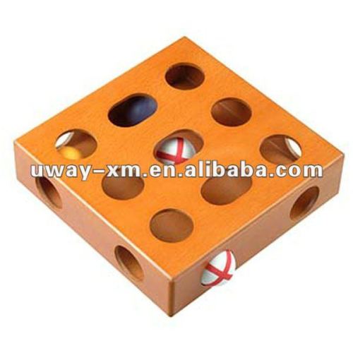 UW-CT-002 Special design for cat's intelligence and body,orange wood cat training toys,treasure toy for cats