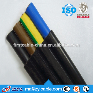 rubber flexible cable,flat wire power cord cable,flat conductor power cable