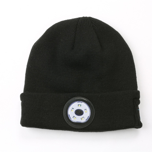 Topi Beanie dengan Lampu Led untuk Berlari