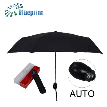 gift box hardened windproof special handle checked fold umbrella