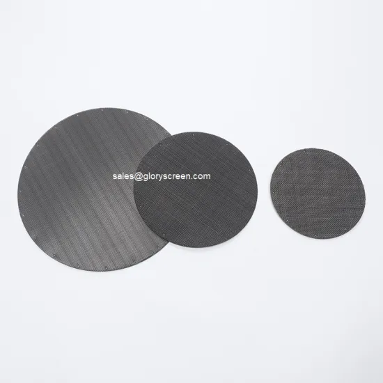 Black Wire Cloth Filter Disc for Industrial Use