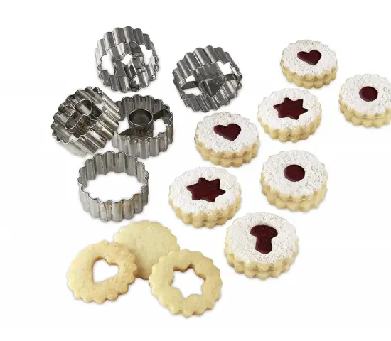 Christmas Linzer Cookie Cutter stainless steel cookie press