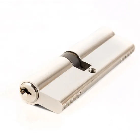 Aluminum alloy double open door lock brass cylinder