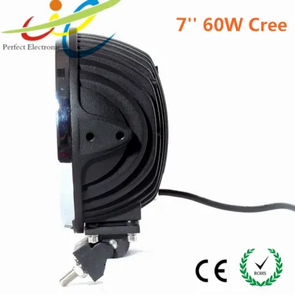 7"60W offroad Cree LED driving light,truck work light,4x4,tractor cree led work light