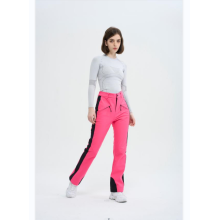 Pantaloni da sci doppi snowboard rosa