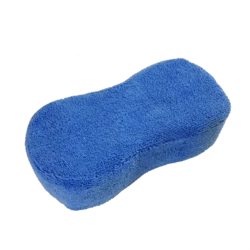 8-Shape Microfiber Cloth for Car Polish and Sponge